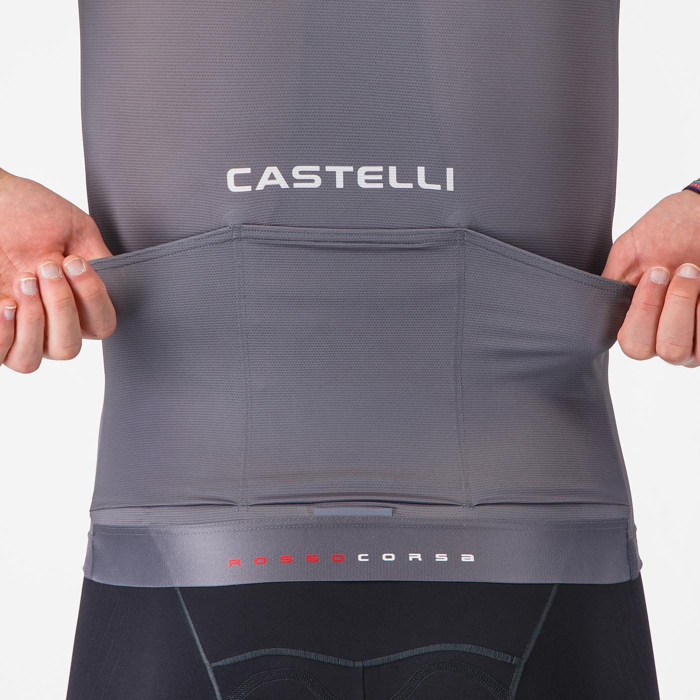 Maglia a maniche corte CASTELLI AERO RACE 8S Grigio