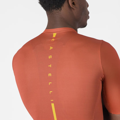 Maglia CASTELLI DRITTONE LOGO Maniche Corte Paprika