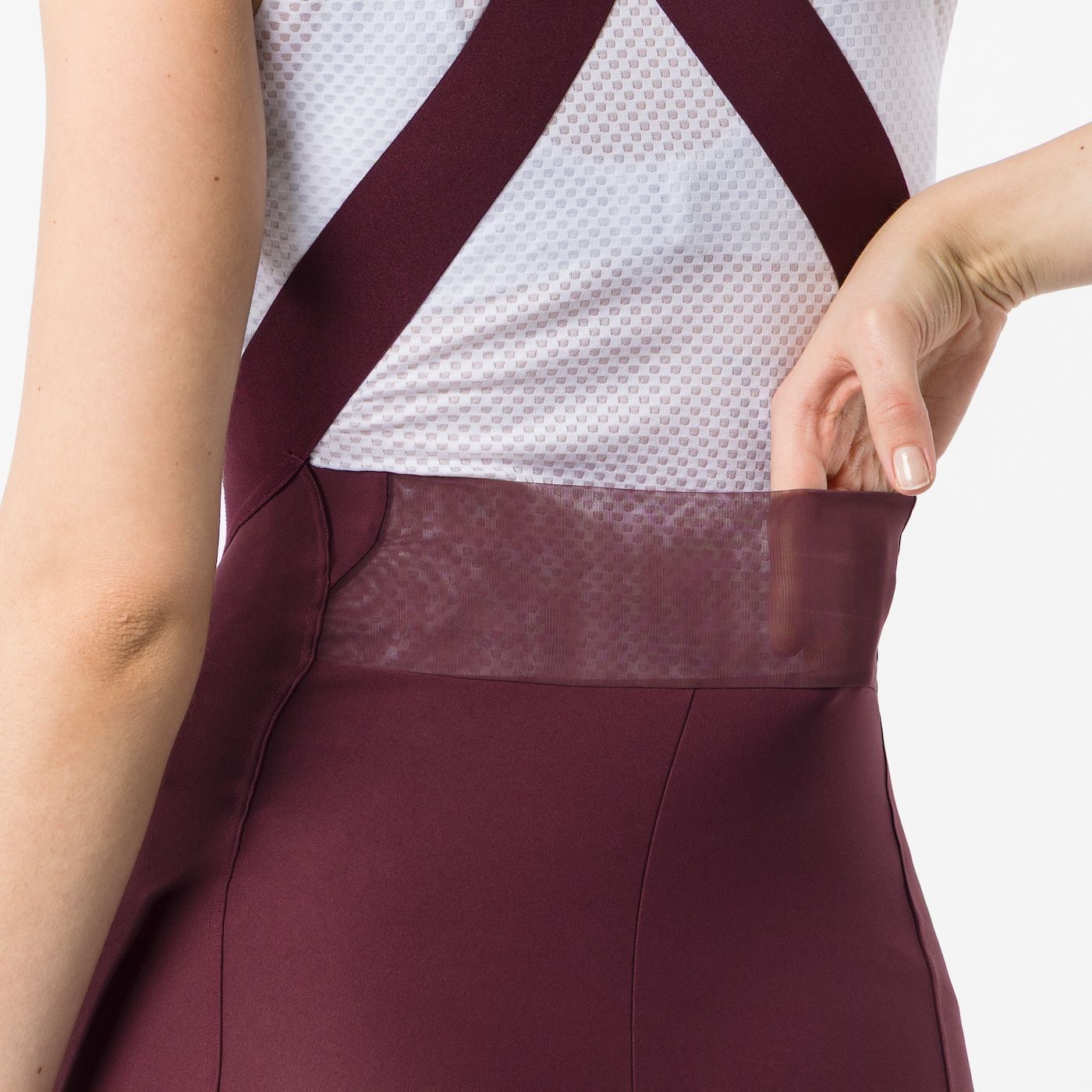 CASTELLI ESPRESSO 2 W DT Donna Bordeaux Bib Tight