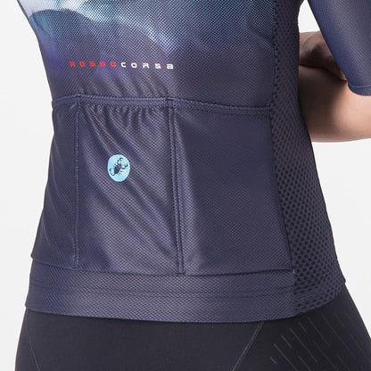 Maglia CASTELLI CLIMBER'S A/C Donna Maniche Corte Blu