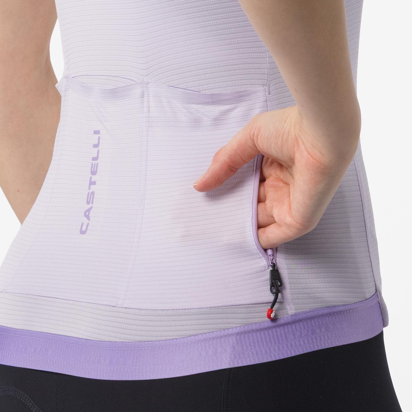 Maglia CASTELLI ESPRESSO 2 donna a manica corta viola nebbia