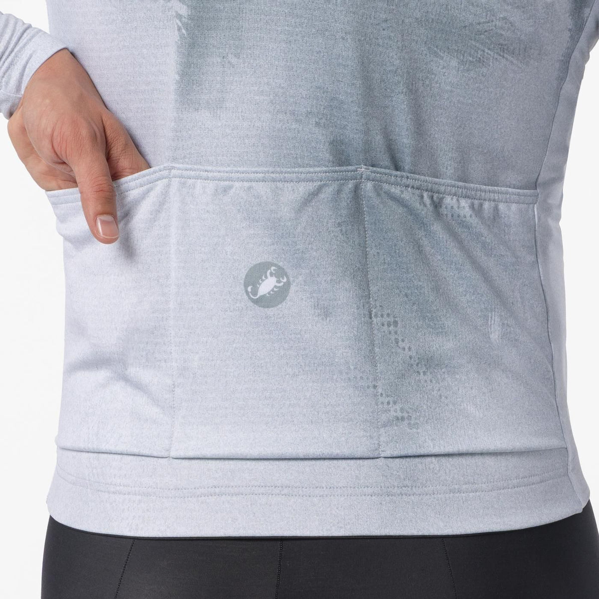 Maglia CASTELLI NEBULA THERMAL Maniche Lunghe Grigio