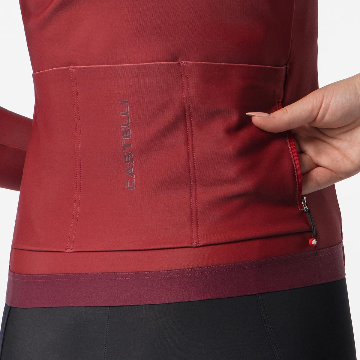 Maglia CASTELLI ESPRESSO THERMAL 2 Donna Bordeaux