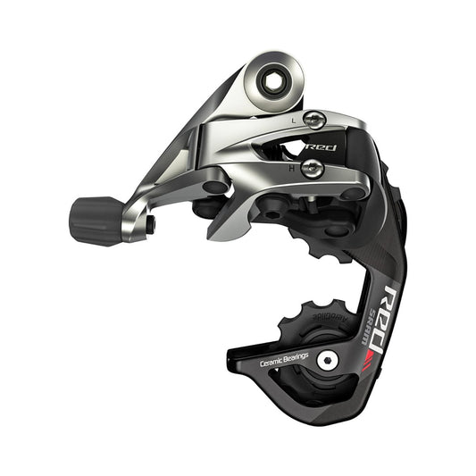 Cambio posteriore SRAM RED 11V a gabbia corta – vista del prodotto su sfondo bianco