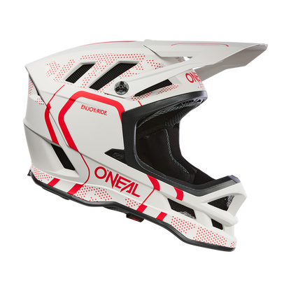 Casco MTB O'NEAL BLADE POLYACRYLITE STRIKE Bianco/Rosso