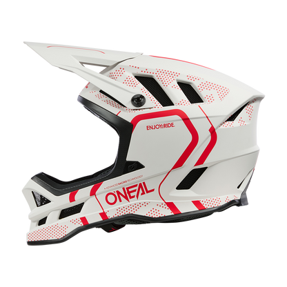 Casco MTB O'NEAL BLADE POLYACRYLITE STRIKE Bianco/Rosso
