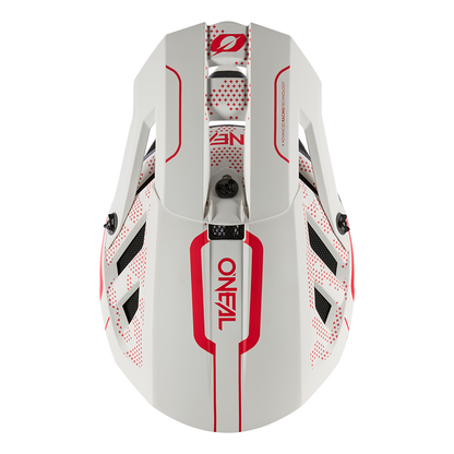 Casco MTB O'NEAL BLADE POLYACRYLITE STRIKE Bianco/Rosso