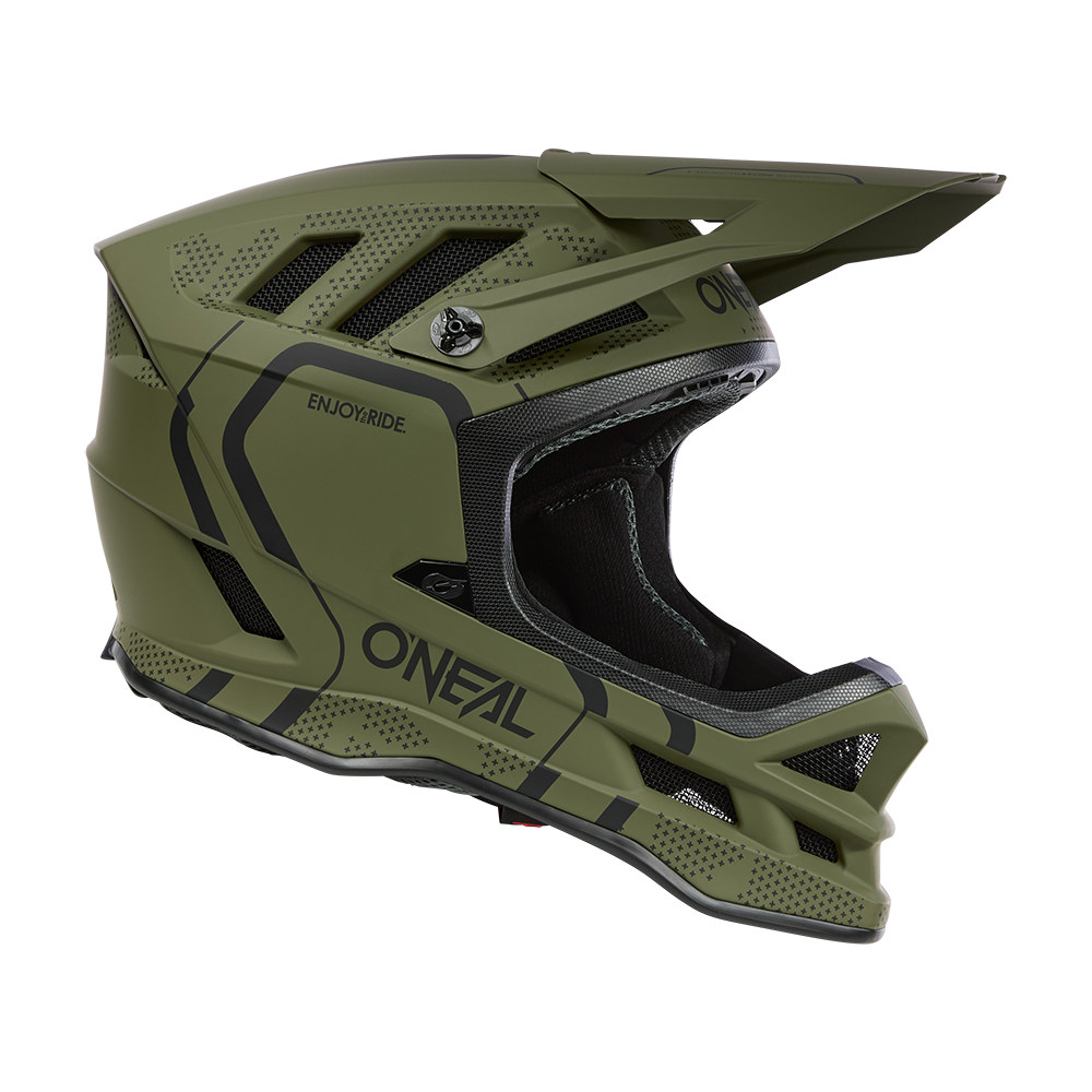 Casco MTB O'NEAL BLADE POLYACRYLITE STRIKE Verde/Nero