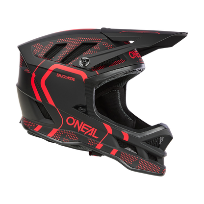 Casco MTB O'NEAL BLADE POLYACRYLITE STRIKE Nero/Rosso