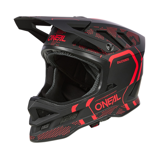 Casco MTB O'NEAL BLADE POLYACRYLITE STRIKE Nero/Rosso