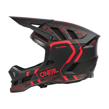 Casco MTB O'NEAL BLADE POLYACRYLITE STRIKE Nero/Rosso