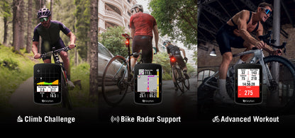 Ciclocomputer GPS BRYTON RIDER 550 E — funzioni Climb Challenge, radar e allenamento, immagine del produttore