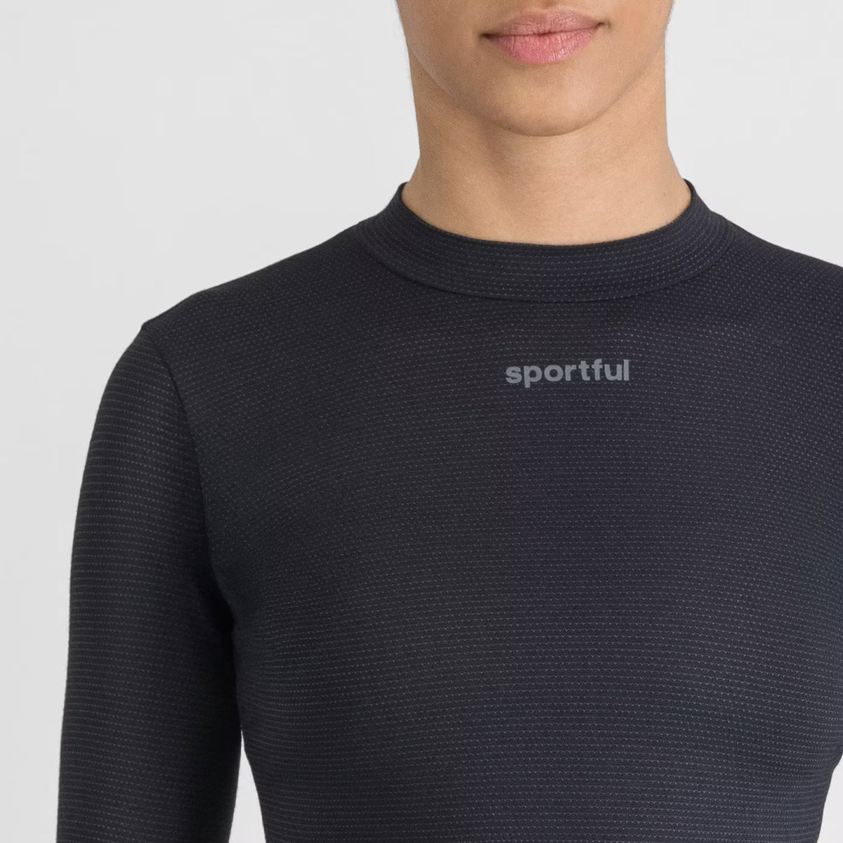 Intimo SPORTFUL in merino a maniche lunghe da donna nero
