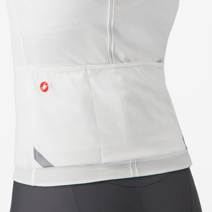 Maglia CASTELLI ANIMA 4 Donna Maniche Corte Bianco