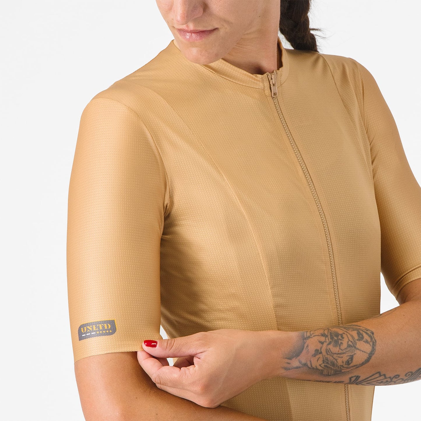 Maglia a maniche corte Donna CASTELLI UNLIMITED Marrone