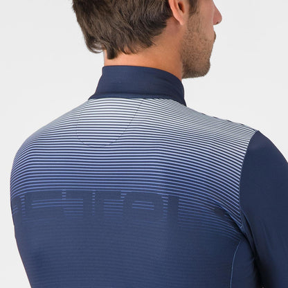 Maglia CASTELLLI APICE THERMAL Maniche Lunghe Blu/Arancione