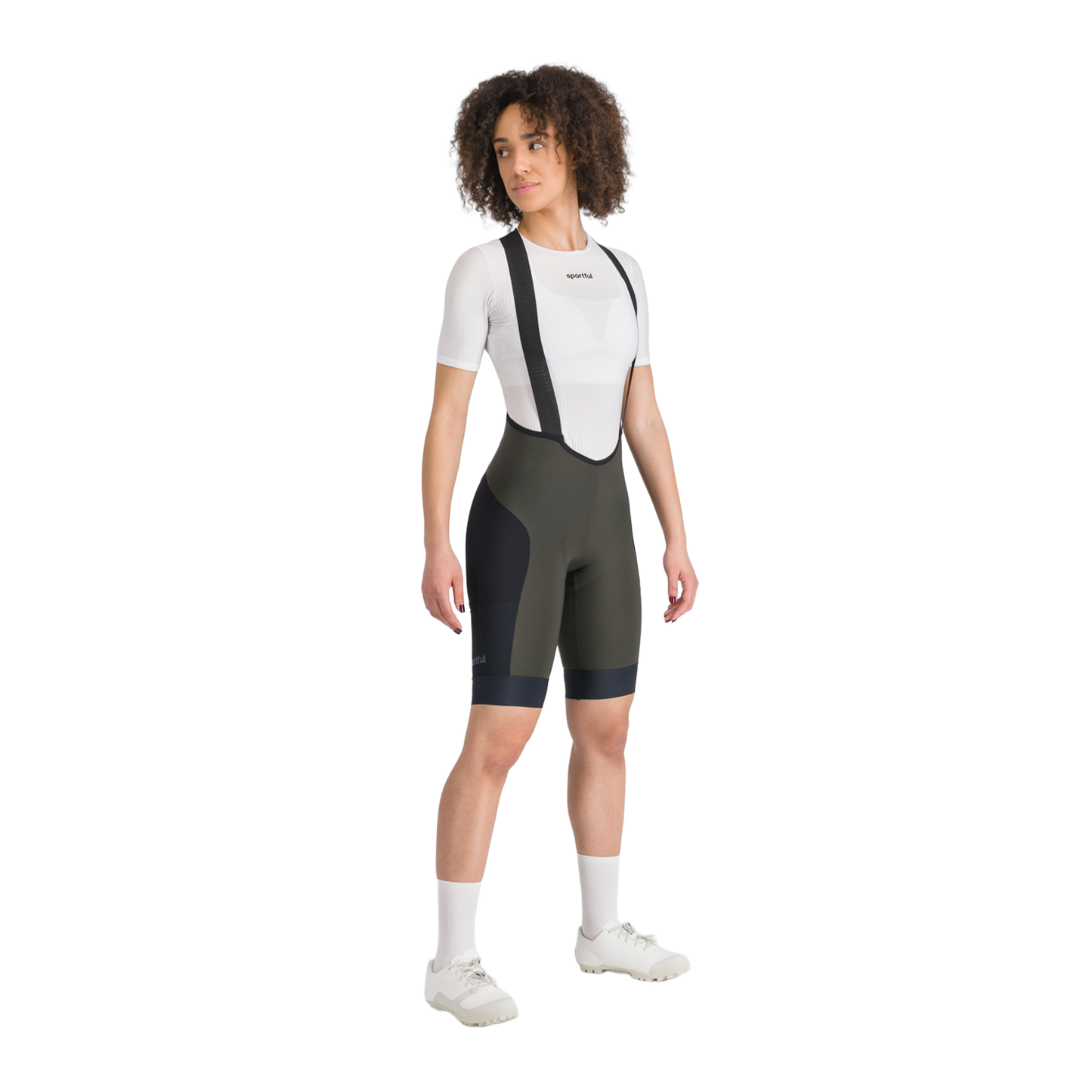 Pantaloncini SPORTFUL SUPERGIARA 2 da donna Khaki/Nero