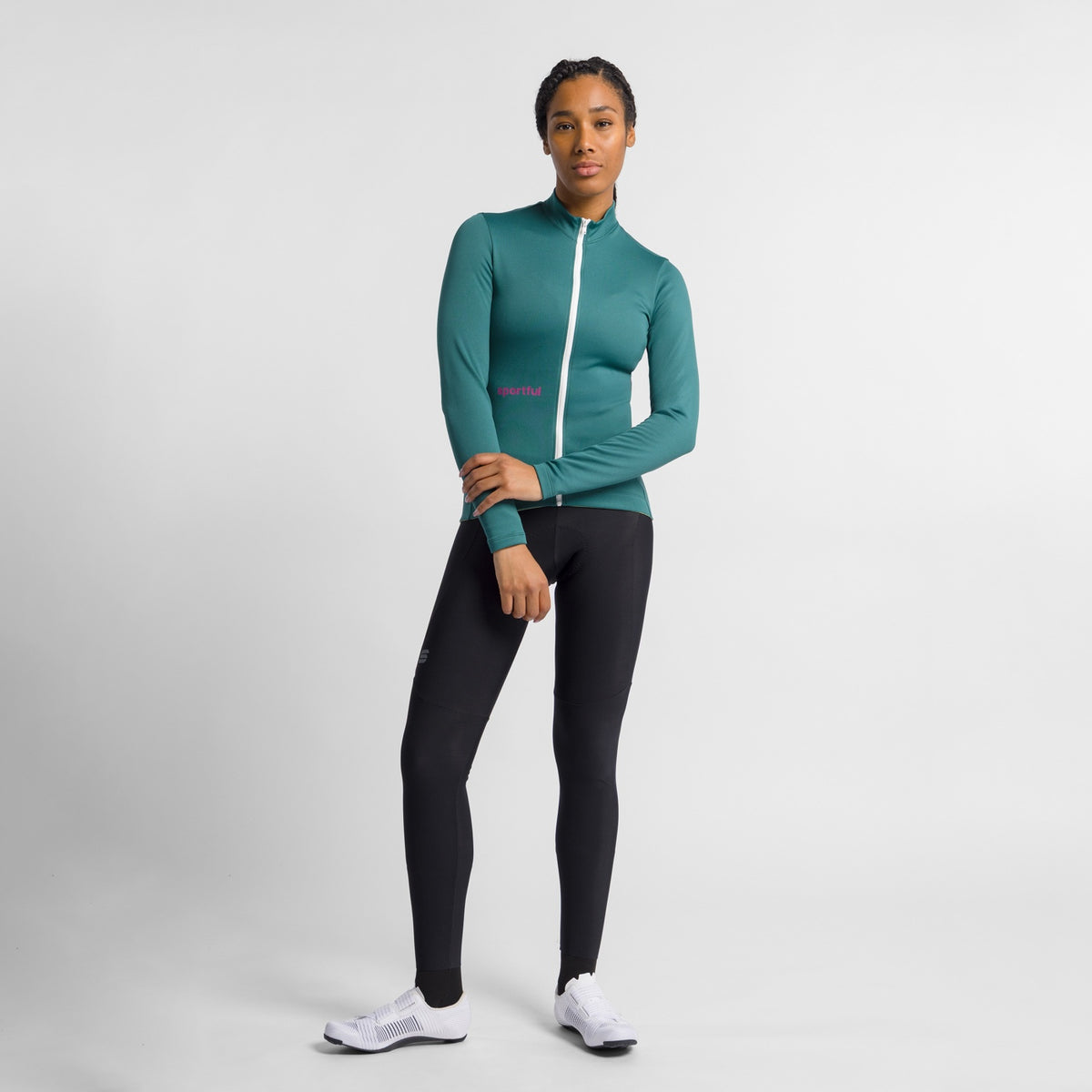 Maglia SPORTFUL CLASSIC da donna a maniche lunghe verde