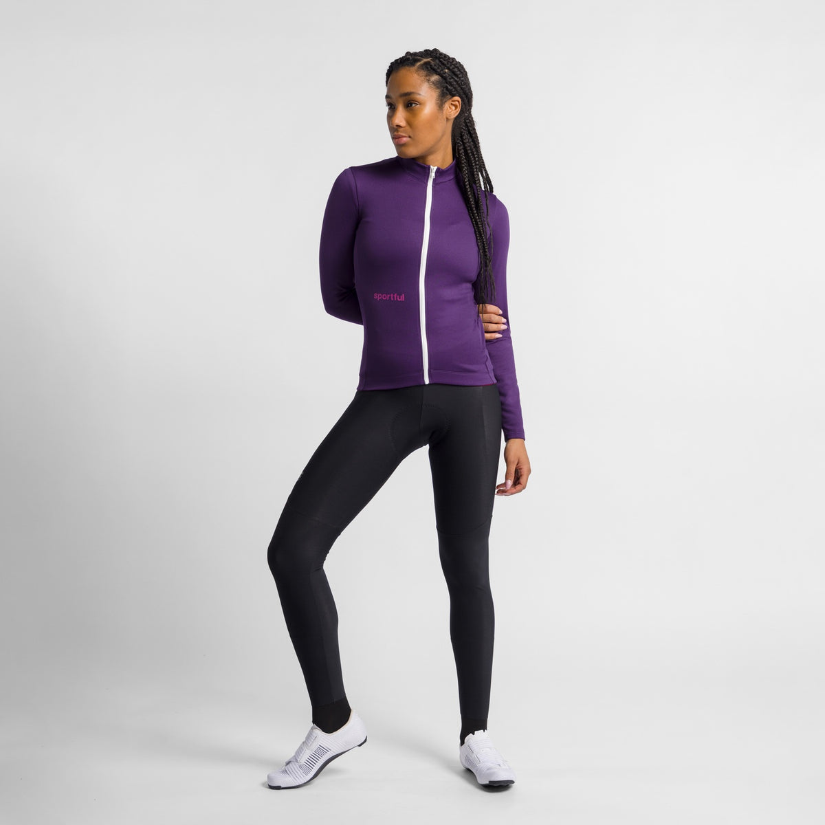 Maglia SPORTFUL CLASSIC da donna a maniche lunghe viola