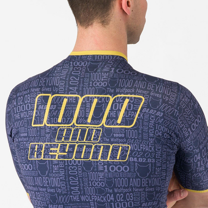 Maglia CASTELLI WOLFPACK 1000 VICTORY Maniche Corte Blu Navy