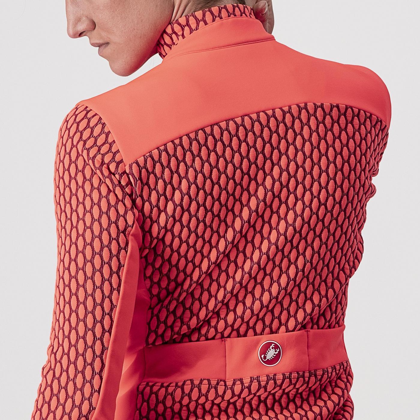 Maglia a maniche lunghe CASTELLI SFIDA 2 Donna Rosa/Bordeaux