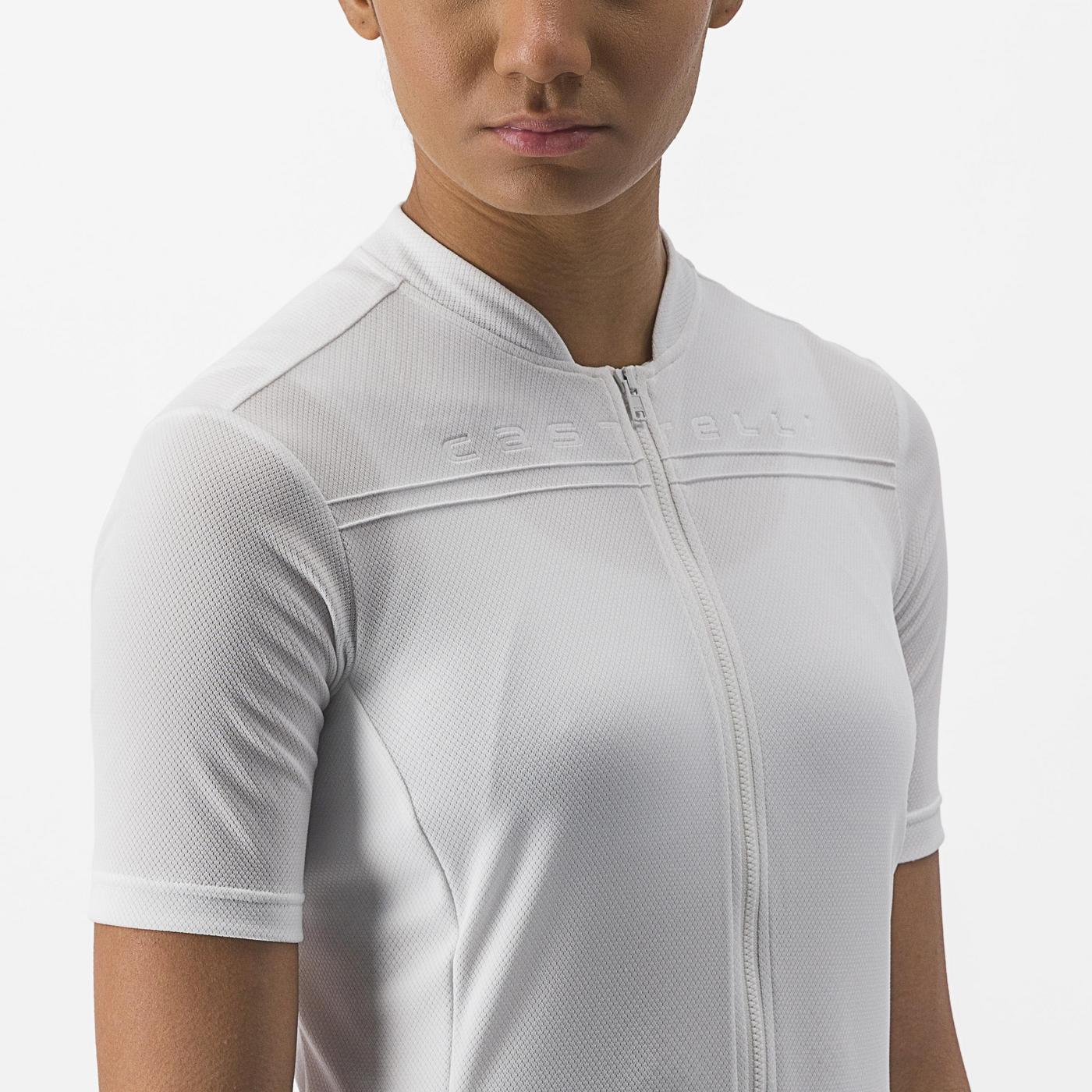 Maglia CASTELLI ANIMA 4 Donna a manica corta Bianco