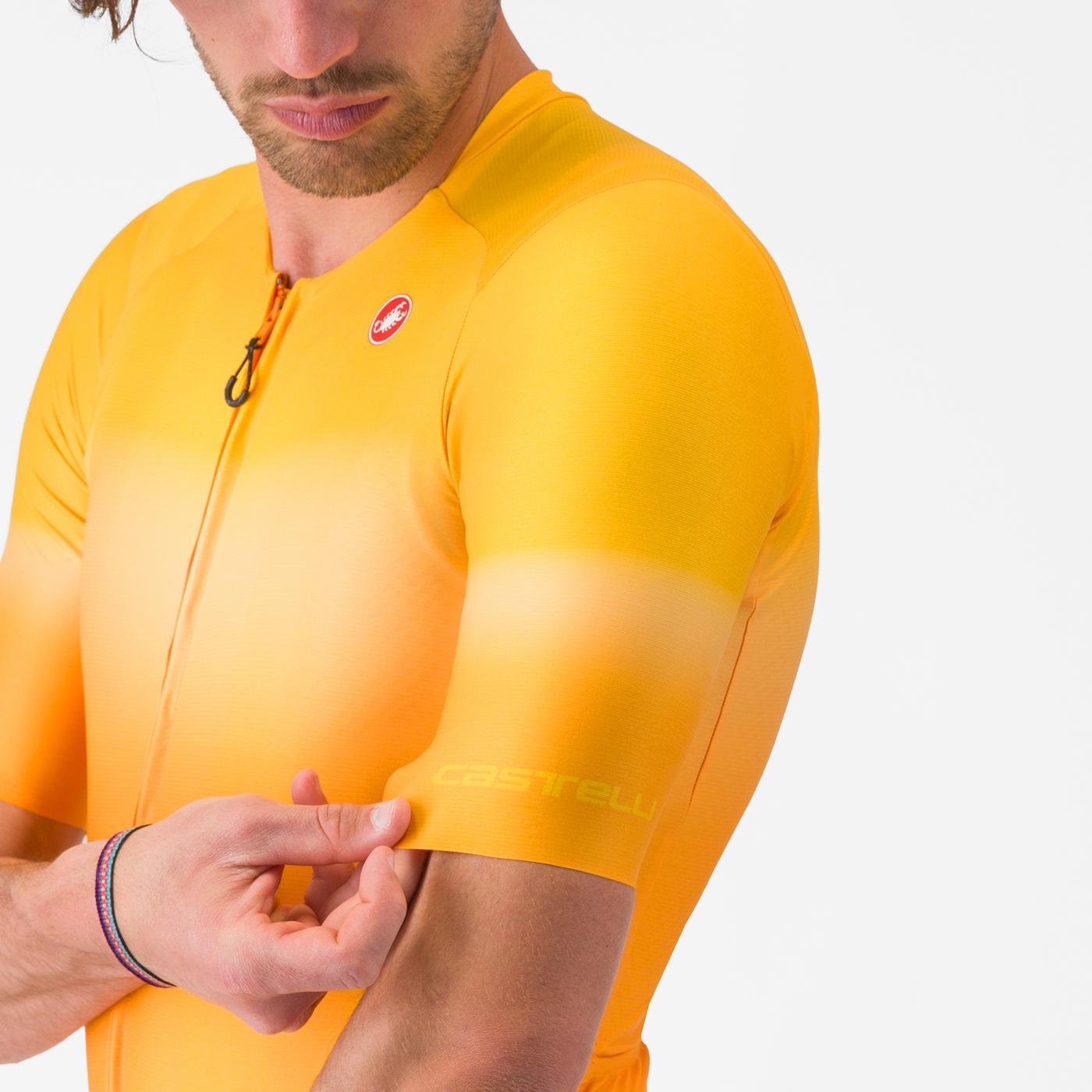CASTELLI Maglia a maniche corte UPF arancione