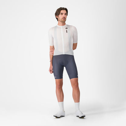 Maillot CASTELLI DRITTONE LOGO Maniche Corte Bianco