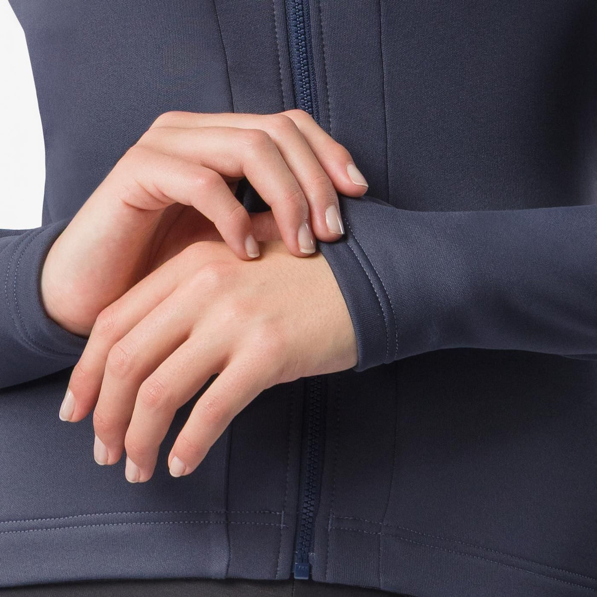 Maglia CASTELLI SINERGIA 3 FZ Maniche Lunghe Donna Blu