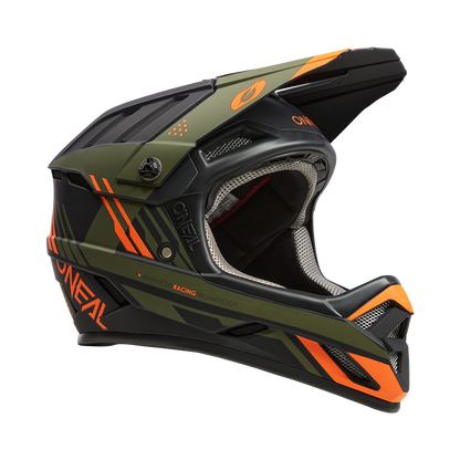 Casco MTB O'NEAL BACKFLIP STRIKE Nero/Arancione/Verde