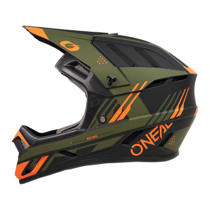 Casco MTB O'NEAL BACKFLIP STRIKE Nero/Arancione/Verde