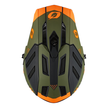 Casco MTB O'NEAL BACKFLIP STRIKE Nero/Arancione/Verde