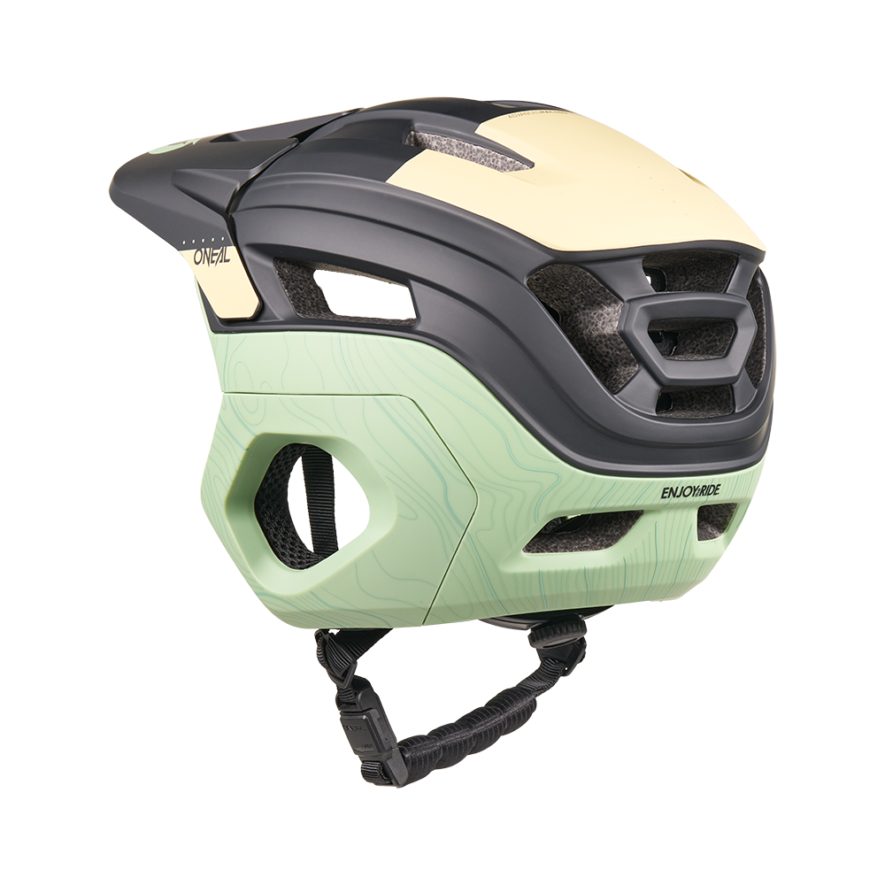 O'NEAL TRAPPER EVO TOPO Casco MTB Nero/Sabbia/Menta