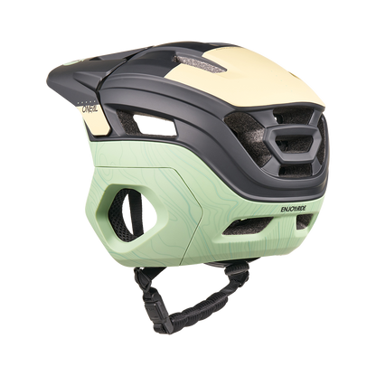 Casco MTB O'NEAL TRAPPER EVO TOPO Nero/Sabbia/Menta
