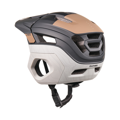 Casco MTB O'NEAL TRAPPER EVO SOLID Nero/Marrone/Grigio
