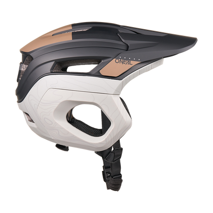 Casco MTB O'NEAL TRAPPER EVO SOLID Nero/Marrone/Grigio