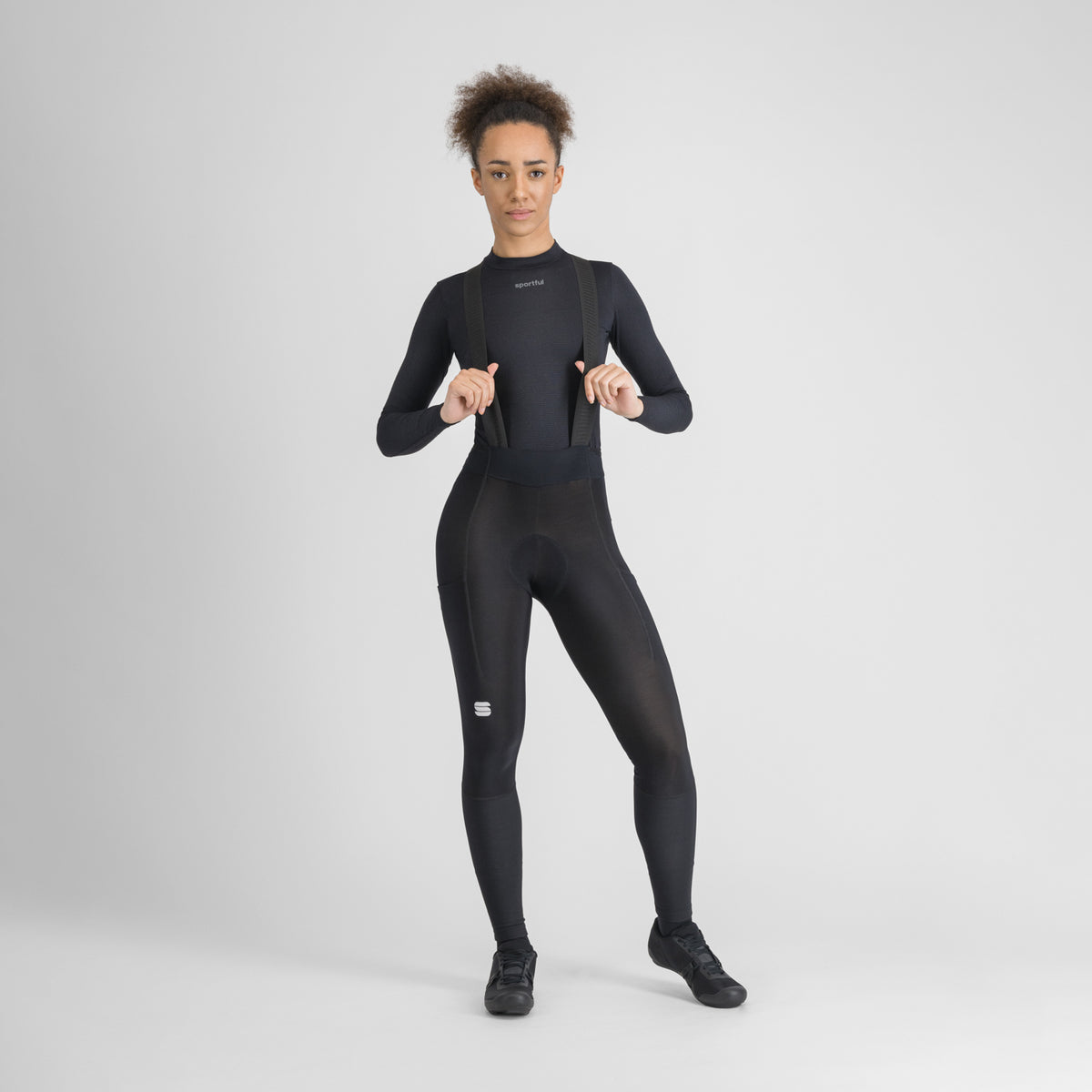 Intimo SPORTFUL in merino a maniche lunghe da donna nero