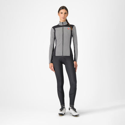 Maillot CASTELLI SFIDA 2 Femme Manches Longues Nero/Bianco