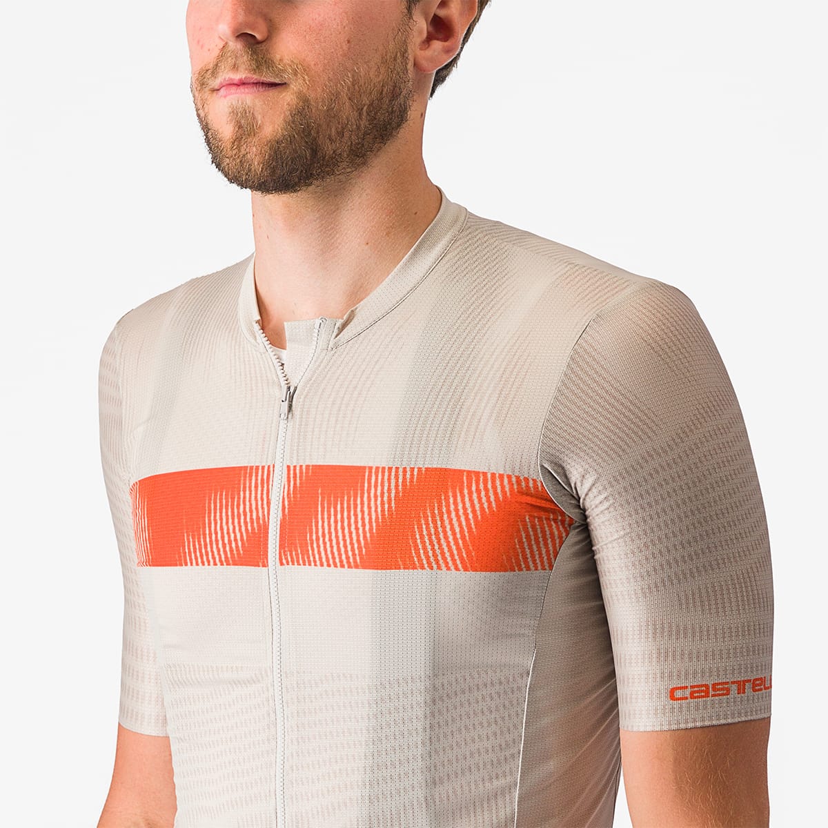 Maglia CASTELLI UNLIMITED ENDURANCE manica corta Grigia/Arancione