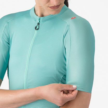 Maglia CASTELLI ESPRESSO Donna Maniche Corte Turchese