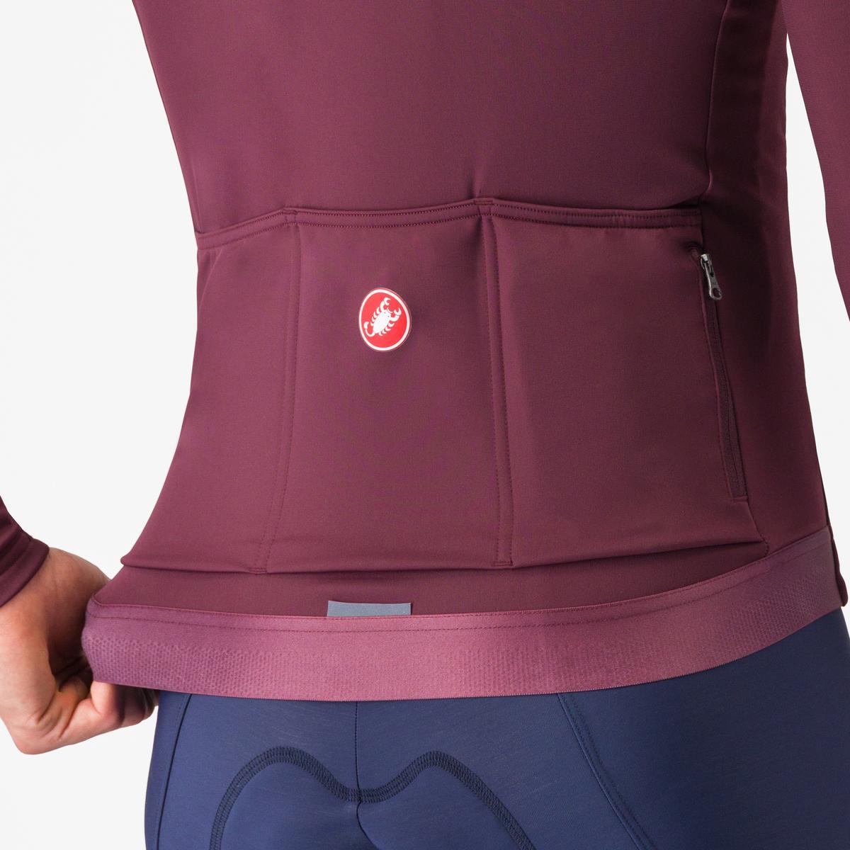 CASTELLI ESPRESSO THERMAL Maglia a maniche lunghe Bordeaux