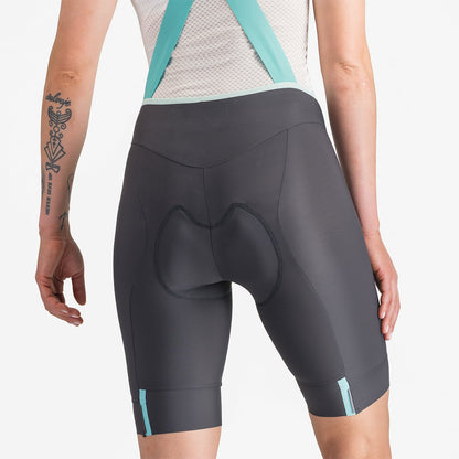 Cuissard Corto con Bretelle CASTELLI PRIMA 2 DT Donna Grigio Scuro