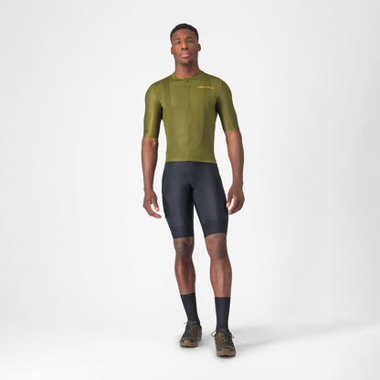 Maillot CASTELLI UNLIMITED ENTRATA 3 Maniche Corte Kaki