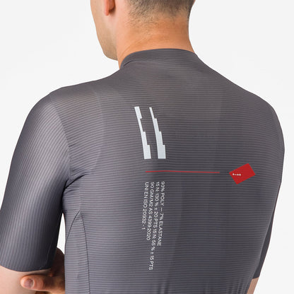 Maglia CASTELLI ESPRESSO R--A/D Maniche Corte Grigio Fumo