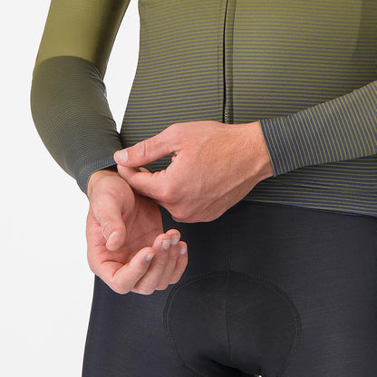 Maglia CASTELLLI APICE THERMAL Maniche Lunghe Blu/Mango Mojito