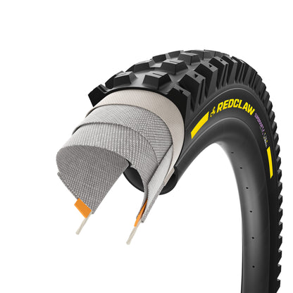 Pneumatico PIRELLI SCORPION RED CLAW 29x2.40 Supersoft DH+Wall Tubeless Ready pieghevole nero/giallo Team Edition