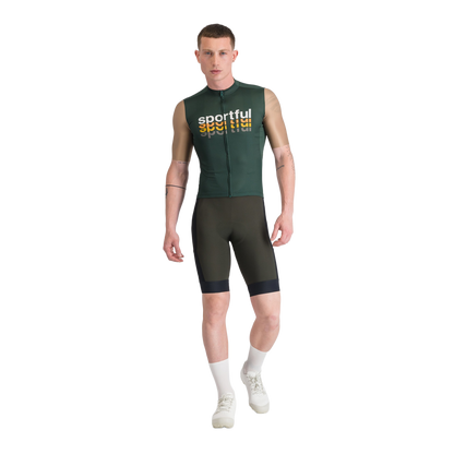 Maglia SPORTFUL SUPERGIARA 2 LOGO Maniche Corte Cachi