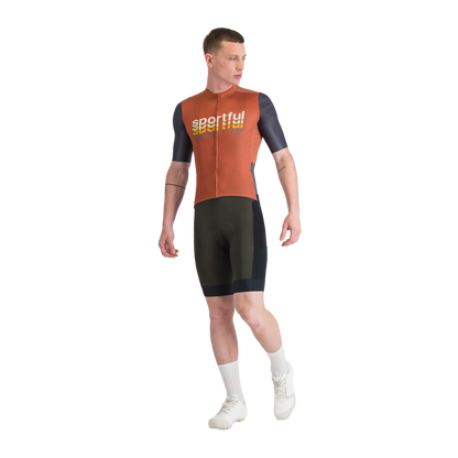 Maglia SPORTFUL SUPERGIARA 2 LOGO Maniche Corte Arancione
