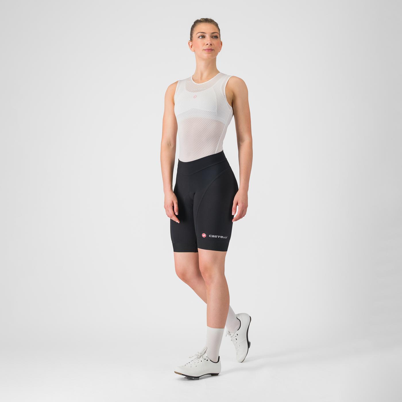 Pantaloncini CASTELLI ENDURANCE Donna, Nero