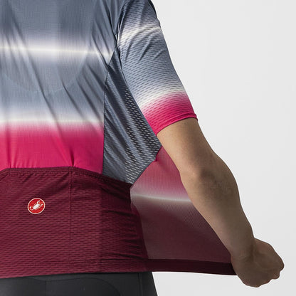 Maglia CASTELLI DOLCE Donna Maniche Corte Blu/Bordeaux